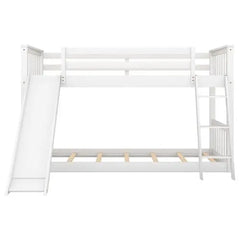 Bellemave Twin over Twin Bunk Bed with Convertible Slide and Ladder - Bellemave