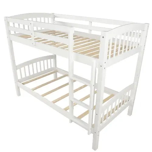 Bellemave Twin Over Twin Bunk Bed with Ladder - Bellemave