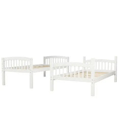 Bellemave Twin Over Twin Bunk Bed with Ladder - Bellemave