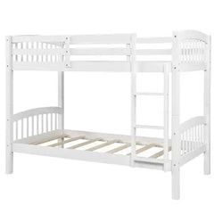 Bellemave Twin Over Twin Bunk Bed with Ladder - Bellemave