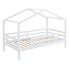 Bellemave Twin Over Twin Bunk Bed with Roof - Bellemave