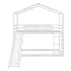 Bellemave Twin Over Twin Bunk Bed with Roof - Bellemave