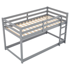 Bellemave Twin over Twin Floor Bunk Bed with Ladder - Bellemave