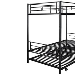 Bellemave Twin-Over-Twin Metal Bunk Bed With Trundle - Bellemave