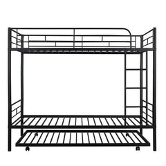 Bellemave Twin-Over-Twin Metal Bunk Bed With Trundle - Bellemave