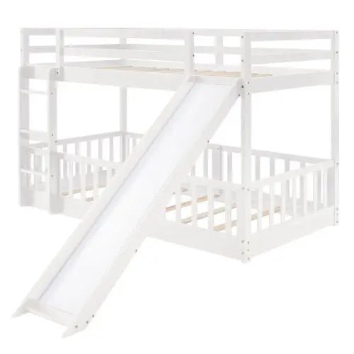Bellemave® Twin Size Bunk Bed with Slide and Ladder - Bellemave
