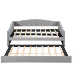 Bellemave® Twin Size Daybed With Trundle and Wood Slat - Bellemave