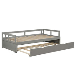 Bellemave® Twin Size Extending Daybed with Trundle - Bellemave