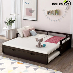 Bellemave® Twin Size Extending Daybed with Trundle - Bellemave