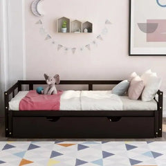 Bellemave® Twin Size Extending Daybed with Trundle - Bellemave