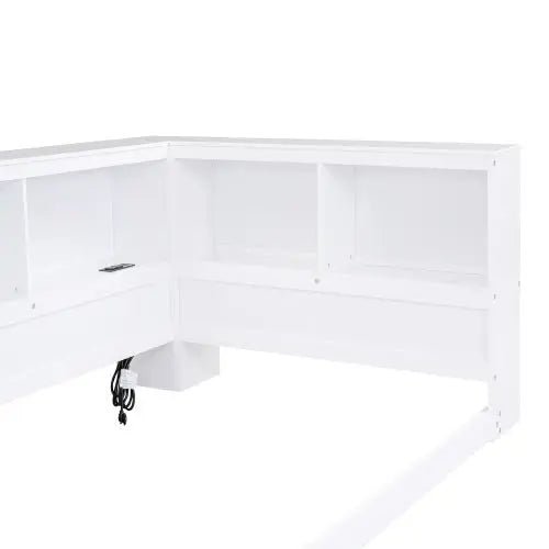 Bellemave® Twin Size Floor Daybed with Storage Cabinets and USB Ports - Bellemave