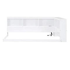 Bellemave® Twin Size Floor Daybed with Storage Cabinets and USB Ports - Bellemave