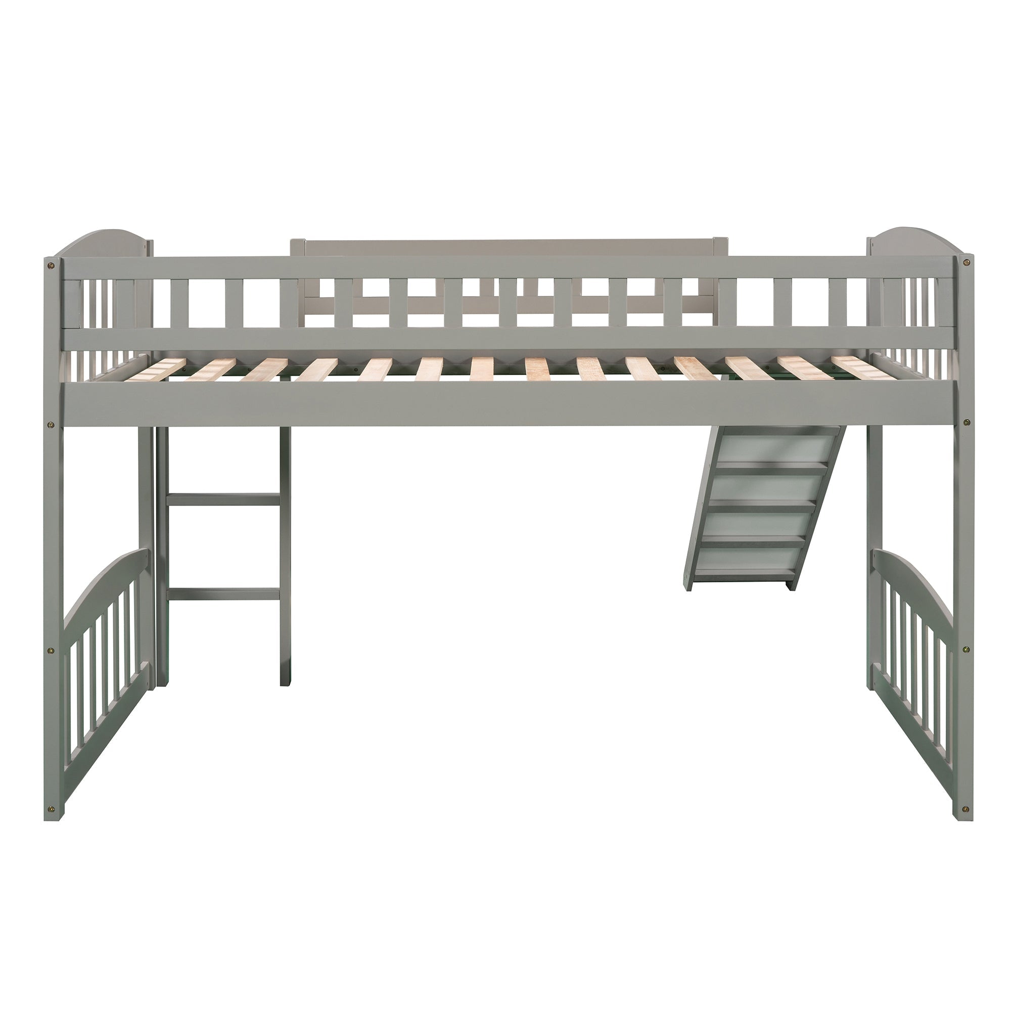 Bellemave Twin Size Loft Bed with Slide and Ladder - Bellemave