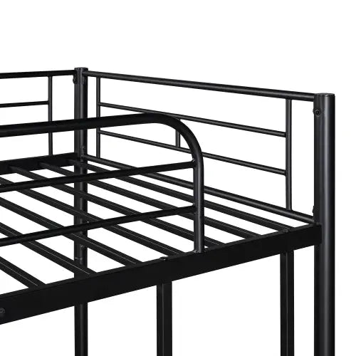 Bellemave® Twin Size Metal Bunk Bed with Trundle Bed - Bellemave
