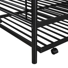 Bellemave® Twin Size Metal Bunk Bed with Trundle Bed - Bellemave