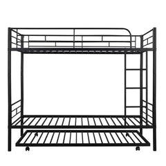 Bellemave® Twin Size Metal Bunk Bed with Trundle Bed - Bellemave