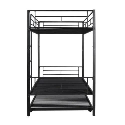 Bellemave® Twin Size Metal Bunk Bed with Trundle Bed - Bellemave