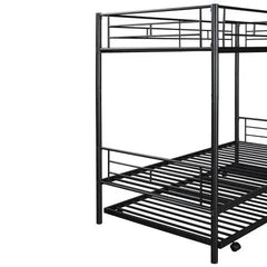 Bellemave® Twin Size Metal Bunk Bed with Trundle Bed - Bellemave