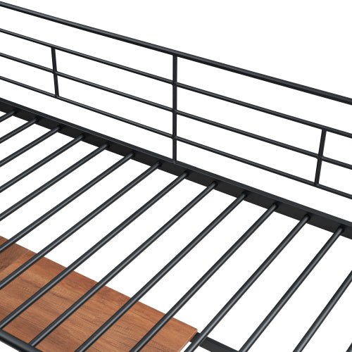 Bellemave Twin Size Metal Loft Bed with Desk and Metal Grid - Bellemave
