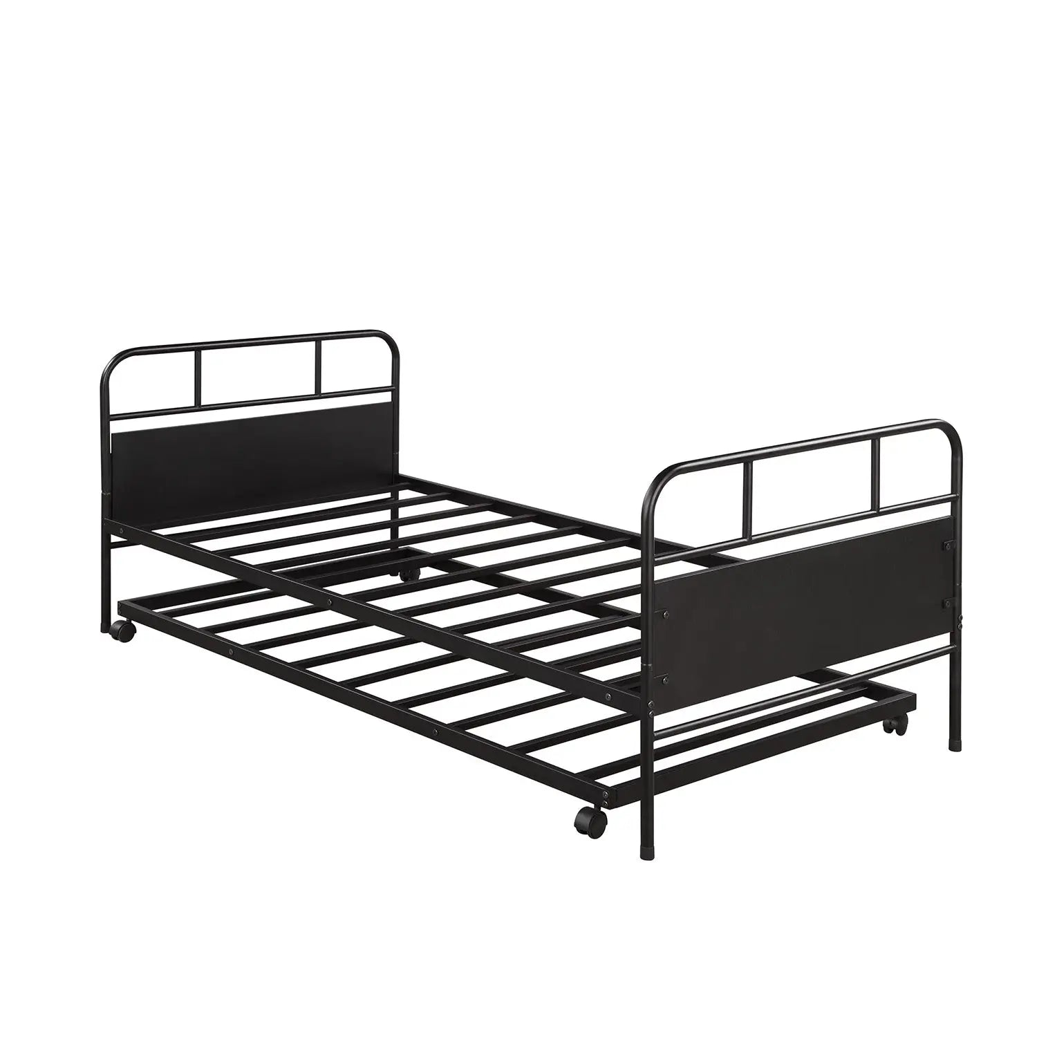 Bellemave Twin Size Metal Platform Bed Frame with Trundle - Bellemave