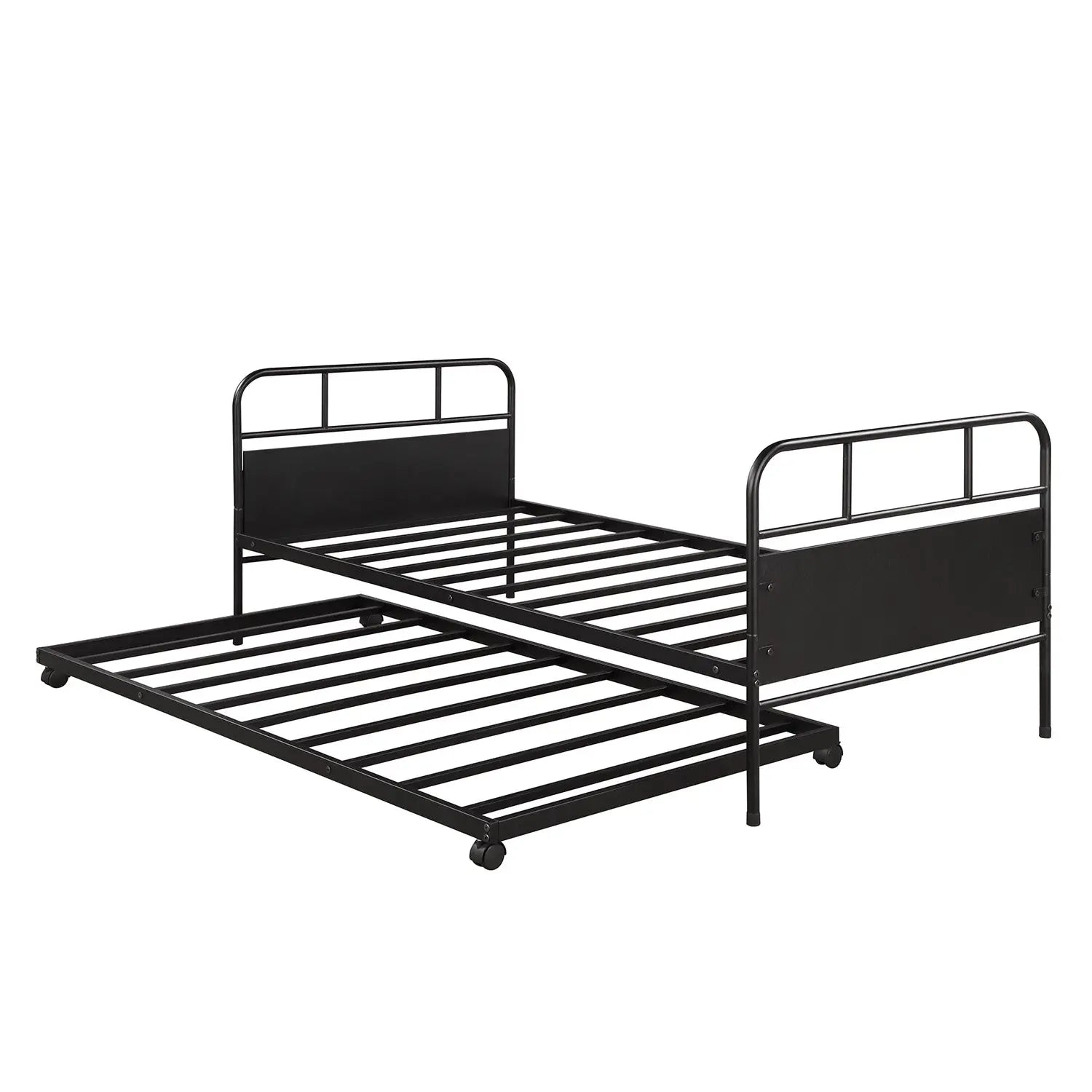 Bellemave® Twin Size Metal Platform Bed Frame with Trundle - Bellemave