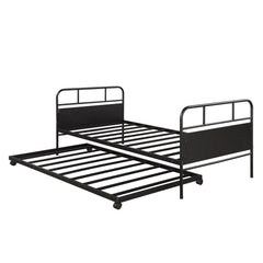 Bellemave® Twin Size Metal Platform Bed Frame with Trundle - Bellemave