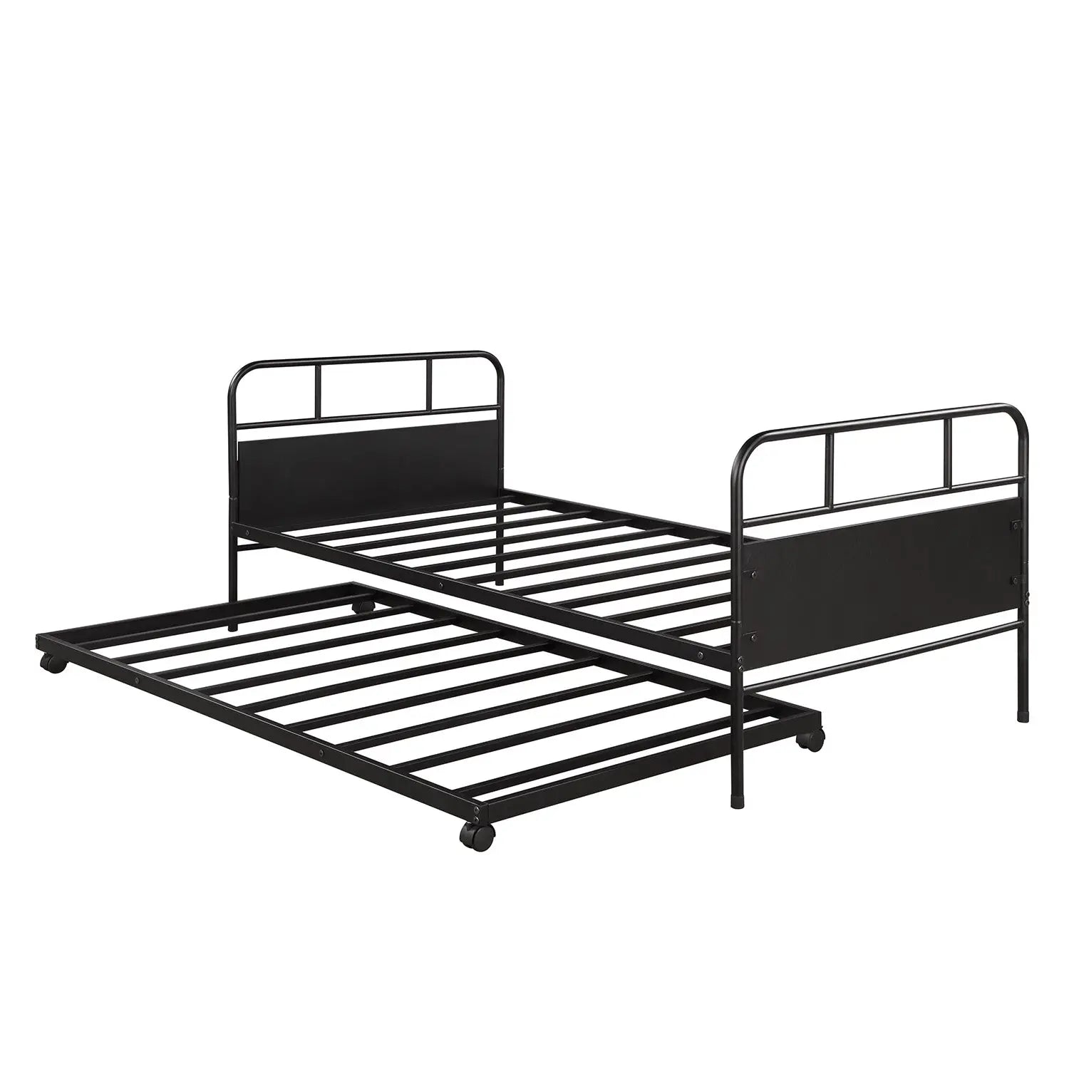 Bellemave Twin Size Metal Platform Bed Frame with Trundle - Bellemave