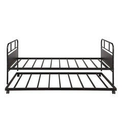 Bellemave® Twin Size Metal Platform Bed Frame with Trundle - Bellemave