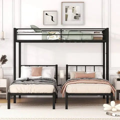 Bellemave Twin Size Metal Triple Bunk Bed - Bellemave