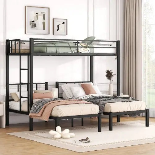 Bellemave Twin Size Metal Triple Bunk Bed - Bellemave