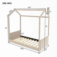 Bellemave® Twin Size Montessori House Bed - Bellemave