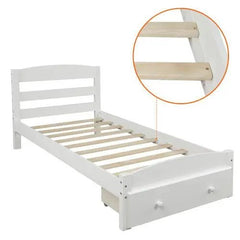 Bellemave® Twin Size Platform Bed with Storage Drawer - Bellemave
