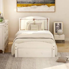 Bellemave® Twin Size Platform Bed with Storage Drawer - Bellemave