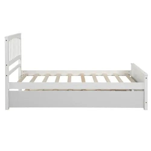 Bellemave® Twin Size Platform Bed with Trundle - Bellemave