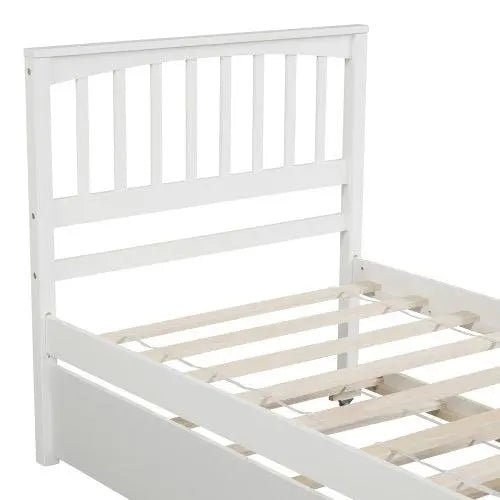 Bellemave® Twin Size Platform Bed with Trundle - Bellemave