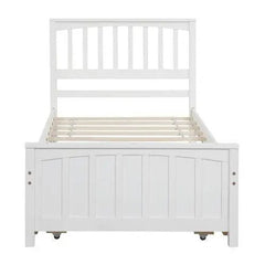 Bellemave® Twin Size Platform Bed with Trundle - Bellemave