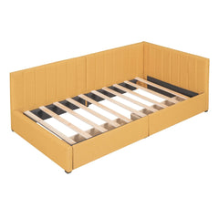 Bellemave® Twin Size Upholstered Daybed with 2 Drawers - Bellemave