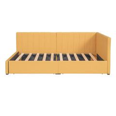 Bellemave® Twin Size Upholstered Daybed with 2 Drawers - Bellemave
