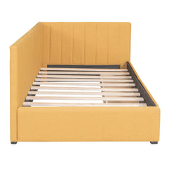 Bellemave® Twin Size Upholstered Daybed with 2 Drawers - Bellemave