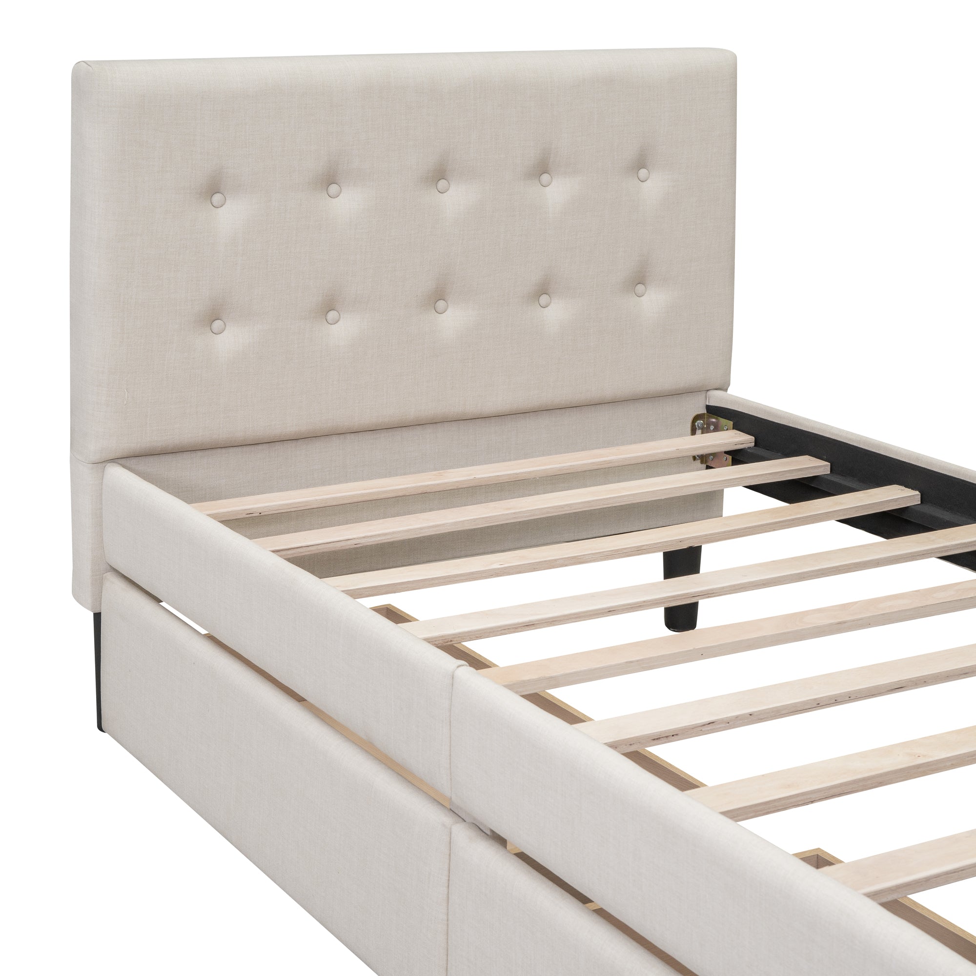 Bellemave Twin Size Upholstered Platform Bed with 2 Drawers - Bellemave