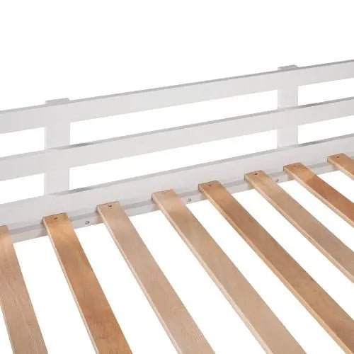Bellemave® Twin Size Wood Bunk Bed with Two Drawers - Bellemave