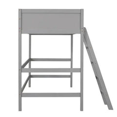 Bellemave® Twin Size Wood Loft Bed with Ladder - Bellemave