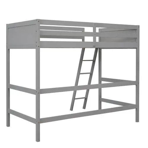 Bellemave® Twin Size Wood Loft Bed with Ladder - Bellemave