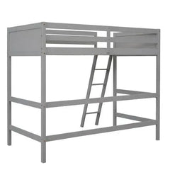 Bellemave® Twin Size Wood Loft Bed with Ladder - Bellemave