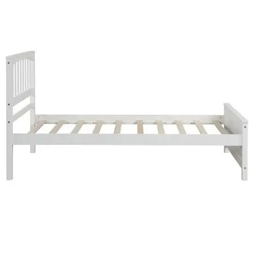 Bellemave® Twin Size Wood Platform Bed - Bellemave