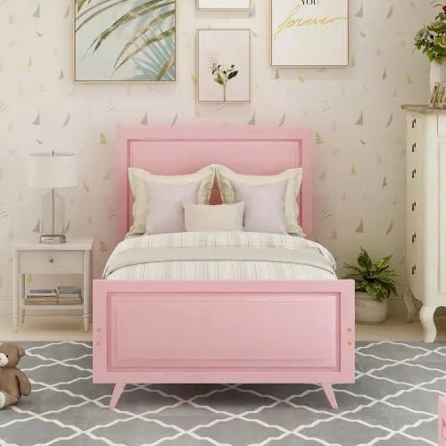Bellemave® Twin Size Wood Platform Bed - Bellemave
