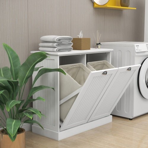 Bellemave Two-Compartment Tilt-Out Laundry Sorter Cabinet - Bellemave