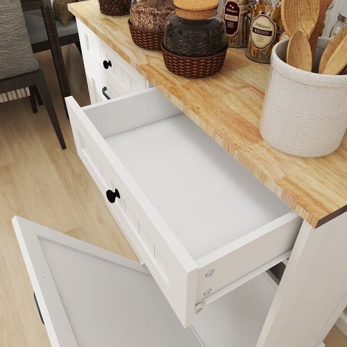 Bellemave Two Drawers and Two-Compartment Tilt-Out Trash Cabinet - Bellemave