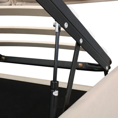 Bellemave Upholstered Platform bed with a Hydraulic Storage System - Bellemave