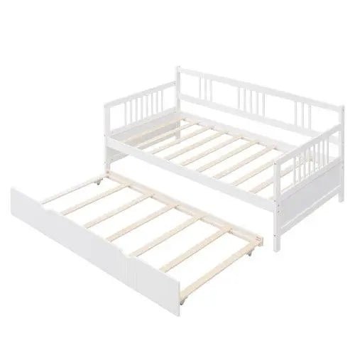 Bellemave® Wood Daybed Bed with Trundle - Bellemave